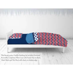 Bacati - Mix N Match Blue/Red 4 Pc Cotton Toddler Bedding Set -Babyletto Store GUEST c6da8468 4628 4b13 9049 52220cf6978f