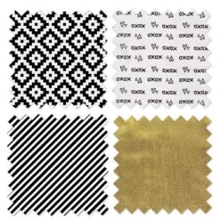 Bacati - Love Black Gold 4 Pc Crib Bedding Set With Diaper Caddy -Babyletto Store GUEST cbd2e0b0 58b8 48da 8189 7a68a2e03769