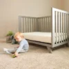 Naturepedic Certified Organic Cotton Breathable Baby Crib & Toddler Mattress–Lightweight-2-Stage