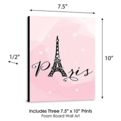 Big Dot Of Happiness Paris, Ooh La La - Baby Girl Nursery Wall Art, Kids Room Decor And Eiffel Tower Home Decor - 7.5 X 10 Inches - Set Of 3 Prints -Babyletto Store GUEST cfbf51a6 d0eb 4ec2 91ee 0780fd593b35