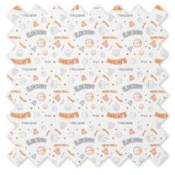 Bacati - Basketball Orange/Gray Muslin 100 Percent Cotton Universal Baby US Standard Crib Or Toddler Bed Fitted Sheet -Babyletto Store GUEST d115f5e7 9ee4 48ef acad 57ce16df226a