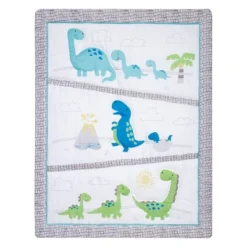 Sammy And Lou Dinosaur Pals Crib Bedding Set - 4pc -Babyletto Store GUEST d23d62b2 121a 4b15 a292 269e37f82c5d