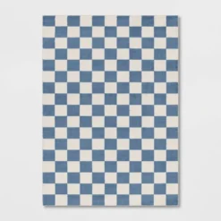 Area Kids' Rug Checker Blue - Pillowfort™ -Babyletto Store GUEST d2e2f29b 28fe 4538 bb19 6c3e0af9e11b