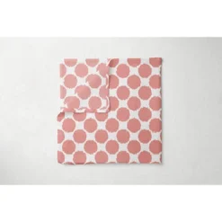 Bacati - Ikat Dots Stripes Coral Grey Muslin Girls 10 Pc Crib Set With Wall Hangings & Mobile -Babyletto Store GUEST d36b1ac6 9891 4294 9b11 dd740578262e