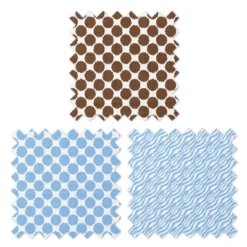 Bacati - Ikat Blue/Chocolate Swaddling Muslin Blankets Set Of 4 -Babyletto Store GUEST d490fa9b be90 423f aa71 68de6fa22643