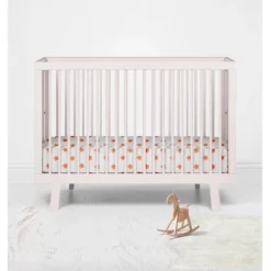 Bacati - Stars Orange Ikat Muslin 100 Percent Cotton Universal Baby US Standard Crib Or Toddler Bed Fitted Sheet -Babyletto Store GUEST d5217c80 4ea7 4658 bbdb 31b1e1b7a9f7