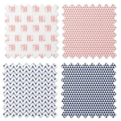 Bacati - Olivia Coral/Navy Muslin Buck/Feathers/Triangles Swaddling Blankets Set Of 4 7 Bacati - Olivia Coral/Navy Muslin Buck/Feathers/Triangles Swaddling Blankets Set Of 4 -Babyletto Store GUEST d555310c 0a9a 41ab 9c30 dd5c7fa04bf4