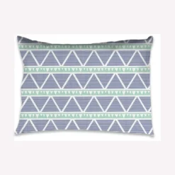 Bacati - Noah Large Triangles Mint Navy Muslin 3 Pc Toddler Bed Sheet Set -Babyletto Store GUEST d5615b1a 63c3 4fc6 8d29 583ed1bf8b70