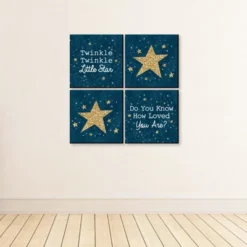 Big Dot Of Happiness Twinkle Twinkle Little Star - Kids Room, Nursery & Home Decor - 11 X 11 Inches Nursery Wall Art - Set Of 4 Prints For Baby's Room -Babyletto Store GUEST d6d73ec6 e176 41a1 a61d 1438ecffc473