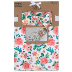 Baby Essentials Rose Floral Swaddle Blanket -Babyletto Store GUEST d7e5c3d2 ad2a 4d2c bca7 1eba1553f02e