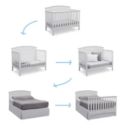 Delta Children Archer 4-in-1 Convertible Crib - Bianca White -Babyletto Store GUEST d99be53a e067 4e3c b165 040b54d530ae