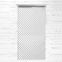 Bacati - Hearts Black Muslin 3 Pc Toddler Bed Sheet Set 100 Pecent Cotton