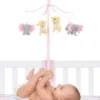 Bedtime Originals Musical Baby Crib - Rainbow Jungle Animal