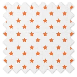 Bacati - Stars Orange Ikat Muslin 100 Percent Cotton Universal Baby US Standard Crib Or Toddler Bed Fitted Sheet -Babyletto Store GUEST dfb71512 8809 47e7 a445 ce1226535b9f