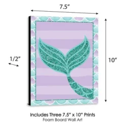 Big Dot Of Happiness Let's Be Mermaids - Baby Girl Nursery Wall Art, Kids Room Decor & Home Decor - Gift Ideas - 7.5 X 10 Inches - Set Of 3 Prints -Babyletto Store GUEST e022285a 04bb 4699 9d4c fcd49fa03be3