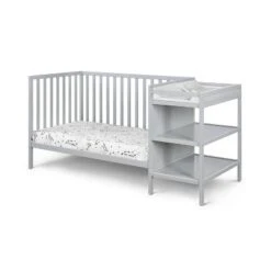 Suite Bebe Palmer 3-in-1 Convertible Island Crib And Changer Combo - Gray -Babyletto Store GUEST e2e838fb 90ec 4e78 a08d 80c9d6b350a9