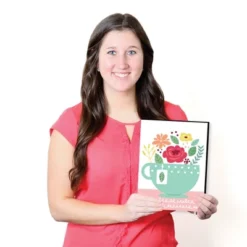 Big Dot Of Happiness Floral Let's Par-Tea - Garden Tea Party Nursery Wall Art And Kids Room Decor - 7.5 X 10 Inches - Set Of 3 Prints -Babyletto Store GUEST e32b20ca fcd0 4194 b549 778547475ffc