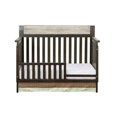 Suite Bebe Hayes 4-in-1 Convertible Crib - Coffee/Weathered Stone 2 Suite Bebe Hayes 4-in-1 Convertible Crib - Coffee/Weathered Stone - Image 2