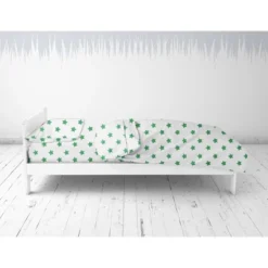 Bacati - Stars Green Muslin 4pc Toddler Bedding Set -Babyletto Store GUEST e95e1079 76cf 41c4 a43c 6e8a508b3fe9