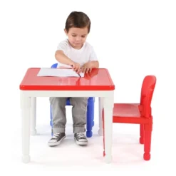 3pc 2 In 1 Square Activity Table With 2 Chairs Blue/Red - Humble Crew -Babyletto Store GUEST ea1f4954 4746 4741 9367 4e173501e29d