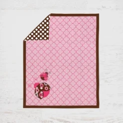 Bacati - Ladybugs Pink Chocolate 10 Pc Crib Bedding Set With Long Rail Guard Cover -Babyletto Store GUEST ed9fbe5f 874f 438b 9419 245e3de9f7c9 1