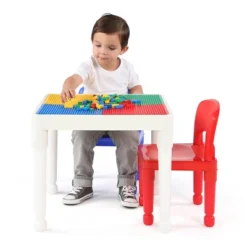 3pc 2 In 1 Square Activity Table With 2 Chairs Blue/Red - Humble Crew -Babyletto Store GUEST ee15a857 96d7 4765 9490 bdb63ffd9cd7