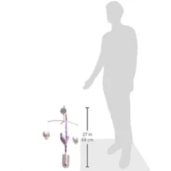 Bacati - Love Grey/Lilac Musical Mobile