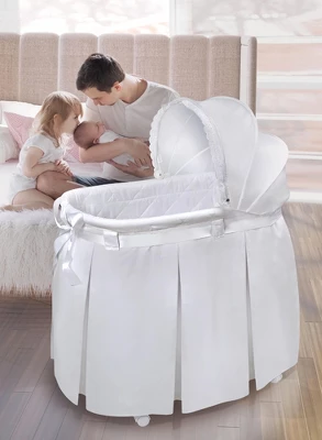 Badger Basket Wishes Oval Bassinet 1 Badger Basket Wishes Oval Bassinet