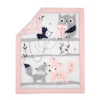 Lambs & Ivy Forever Friends 4-Piece Nursery Crib Baby Bedding Set - Blue, Pink