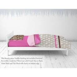 Bacati - Damask Pink Fuschia Chocolate 4 Pc Toddler Bedding Set 8 Bacati - Damask Pink Fuschia Chocolate 4 Pc Toddler Bedding Set -Babyletto Store GUEST f2cb15e6 2b1a 46bd 9e2d bfe24f9f780c
