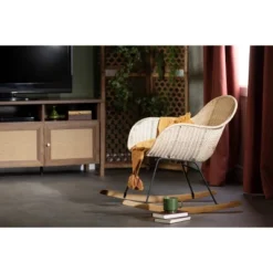 South Shore Balka Rocking Accent Chair - Rattan -Babyletto Store GUEST f462eb0a db6a 4c2b 8b0b 671bd62d3cba
