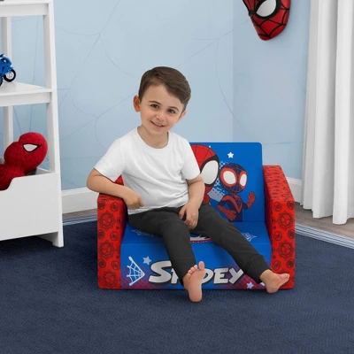 Delta Children Marvel Spidey And His Amazing Friends Kids' 2-in-1 Convertible Cozee Flip-Out Chair 1 Delta Children Marvel Spidey And His Amazing Friends Kids' 2-in-1 Convertible Cozee Flip-Out Chair