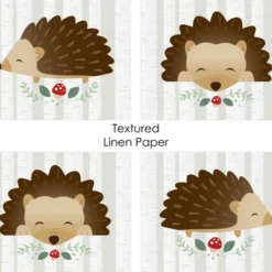 Big Dot Of Happiness Forest Hedgehogs - Unframed Woodland Nursery And Kids Room Linen Paper Wall Art - Set Of 4 - Artisms - 8 X 10 Inches -Babyletto Store GUEST f7f55cb1 b8c3 4d9e 809f 03e682c35cac