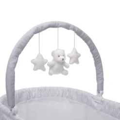 Delta Children Curve Bassinet - White And Gray -Babyletto Store GUEST f9af37ae 7b44 4349 b626 b827b79187dc