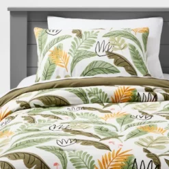 Botanical Garden Cotton Kids' Comforter Set Green - Pillowfort™ -Babyletto Store GUEST fb665c53 83ee 4a97 999a 52303cd43b2b