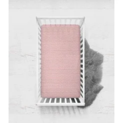 Bacati - Olivia Coral/Navy Buck/Feathers/Triangles Muslin 4 Pc Toddler Bedding Set -Babyletto Store GUEST fcf6ae65 4876 467d b166 033eb47aea32