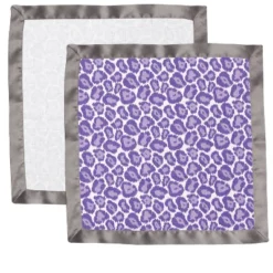 Bacati - Ikat Lilac/Gray Dots/Leopard Muslin 2 Pc Security Blankets -Babyletto Store GUEST fdec6d80 75c4 4f3d a562 f77db6ff86c5